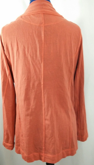 ISCHIKO Rust Cardigan Wrap Slouchy Lagenlook 1 6 8 - Picture 2 of 5